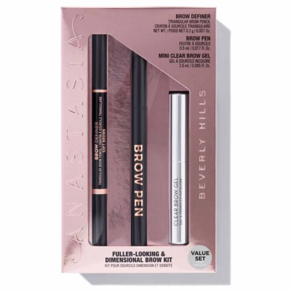 NWT Anastasia Fuller-Looking & Dimensional Brow Kit Medium Brown